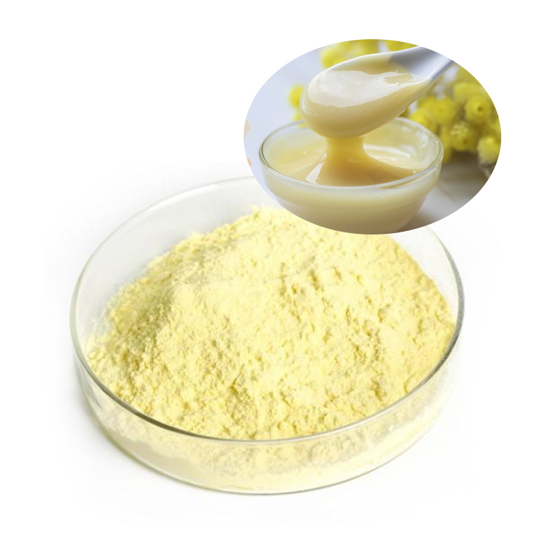 Baisfu pure natural light yellow fine powder High quality Royal Jelly Powder CAS9051-97-2  for food beverage and medicine