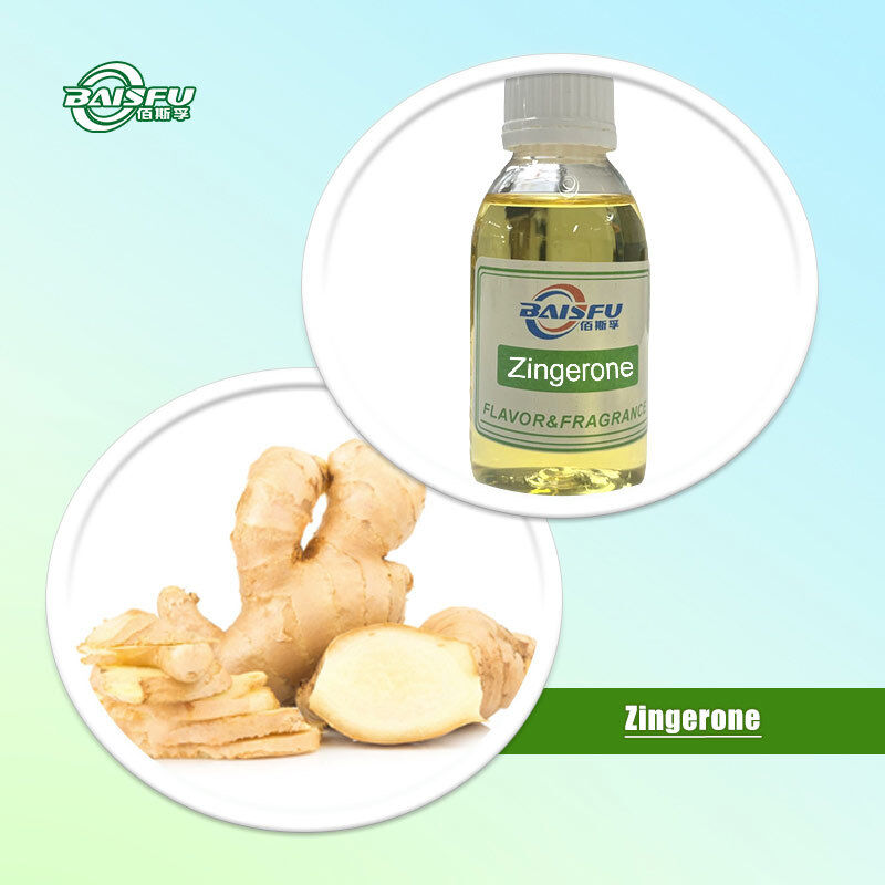 Baisfu Best Quality Zingerone CAS:122-48-5 Food Grade Natural Flavor for Antioxidation and Preservation Use in Food Beverages and Spices Cosmetic