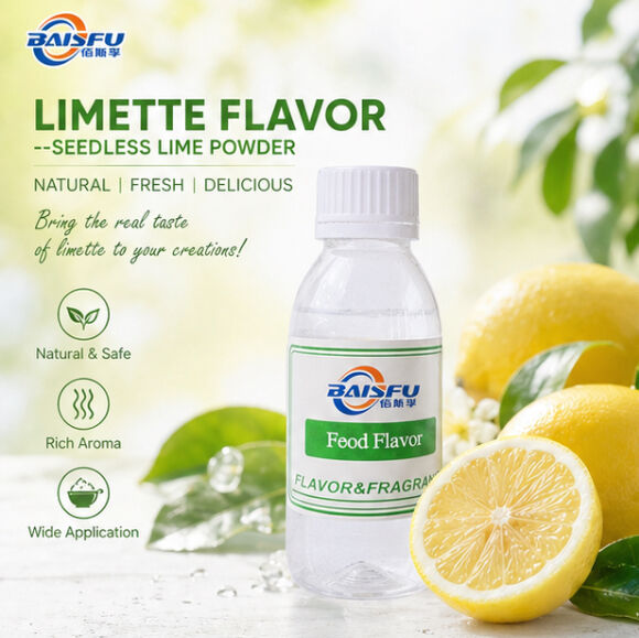 Baisfu High Quality Food Grade Limette Flavor Liquid Concentrated White Lemon Flavor with Excellent Heat Stability for BakeryHigh Quality High Quality Baisfu Food Grade Limette Flavor Liquid Concentra