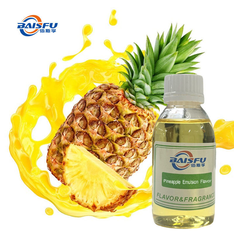  Pineapple Emulsion Flavor Ideal for fruit juice drinks carbonated beverages dairy drinks baking sauces candy syrups jellies and puddings